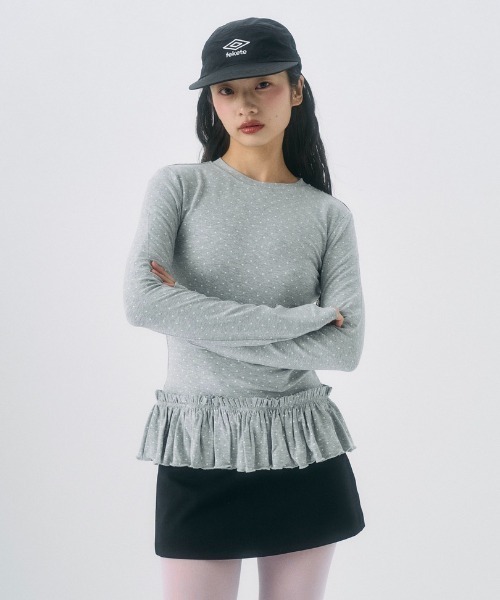 FEKETE(フェケテ)の「frill long sleeve tee / フリルロンT(Tシャツ/カットソー・レディース・ホワイト/グレー系その他/ホワイト系その他・SMALL/LARGE/MEDIUM)」の20枚目の写真