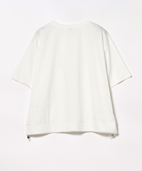 BEAMS HEART(ビームスハート)の「異素材 ドロスト プルオーバー(Tシャツ/カットソー・レディース・ブルー系その他/ブラック/オフホワイト・FREE)」の10枚目の写真