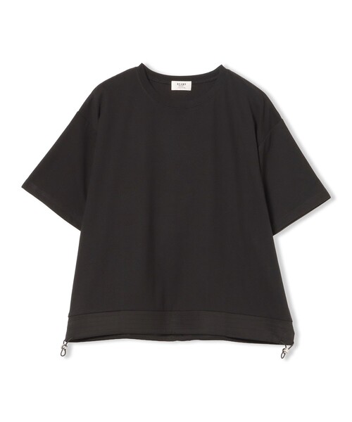 BEAMS HEART(ビームスハート)の「異素材 ドロスト プルオーバー(Tシャツ/カットソー・レディース・ブルー系その他/ブラック/オフホワイト・FREE)」の12枚目の写真