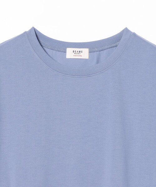 BEAMS HEART(ビームスハート)の「異素材 ドロスト プルオーバー(Tシャツ/カットソー・レディース・ブルー系その他/ブラック/オフホワイト・FREE)」の16枚目の写真