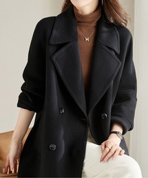 チェスターコート（ブラック/黒色系・ミドル丈）ファッション通販