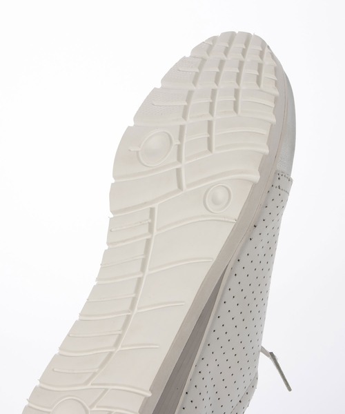 enchanted(エンチャンテッド)の「本革サイドジップエラスティックレースウェッジスニーカー(スニーカー・レディース・ホワイト/ブラック・24/23.5/23/22.5/25/24.5)」の11枚目の写真