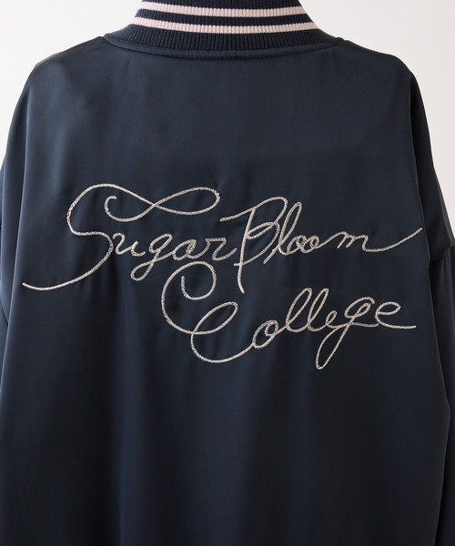 one after another NICE CLAUP（ワンアフターアナザーナイスクラップ）の「【premium order】ロゴ入りスカジャン（スカジャン・レディース・アイボリー/ピンク/ネイビー・FREE）」の11枚目の写真