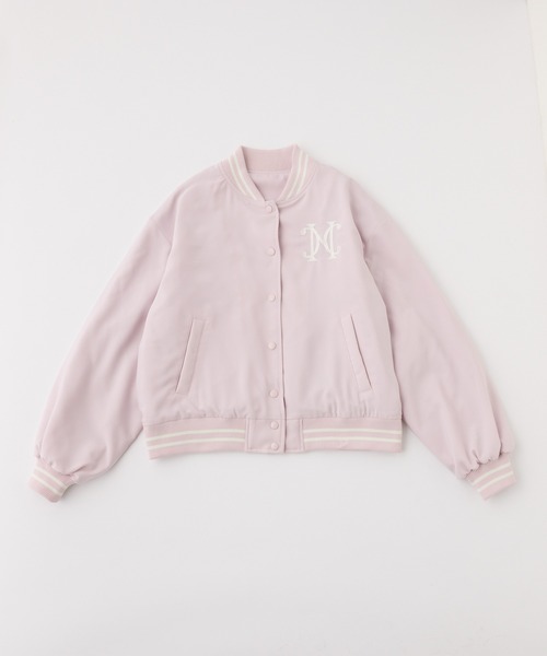 one after another NICE CLAUP（ワンアフターアナザーナイスクラップ）の「ロゴ入りスカジャン（スカジャン・レディース・アイボリー/ピンク/ネイビー・FREE）」の14枚目の写真