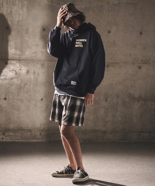 WONDER WALL MOTEL(ワンダーウォールモーテル)の「mpa4014-Over Silhouette Hoodie パーカー(26SSSW01)(パーカー・メンズ・ブラック/ネイビー/ライトグレー・XL/L/M)」の9枚目の写真