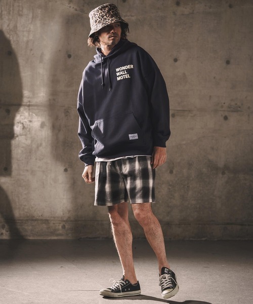 WONDER WALL MOTEL(ワンダーウォールモーテル)の「mpa4014-Over Silhouette Hoodie パーカー(26SSSW01)(パーカー・メンズ・ブラック/ネイビー/ライトグレー・XL/L/M)」の10枚目の写真