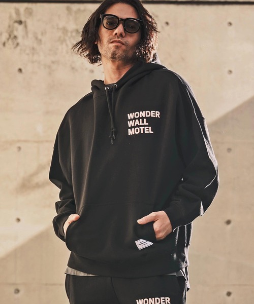 WONDER WALL MOTEL(ワンダーウォールモーテル)の「mpa4014-Over Silhouette Hoodie パーカー(26SSSW01)(パーカー・メンズ・ブラック/ネイビー/ライトグレー・XL/L/M)」の11枚目の写真