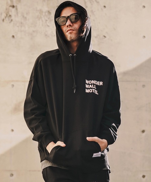 WONDER WALL MOTEL(ワンダーウォールモーテル)の「mpa4014-Over Silhouette Hoodie パーカー(26SSSW01)(パーカー・メンズ・ブラック/ネイビー/ライトグレー・XL/L/M)」の12枚目の写真