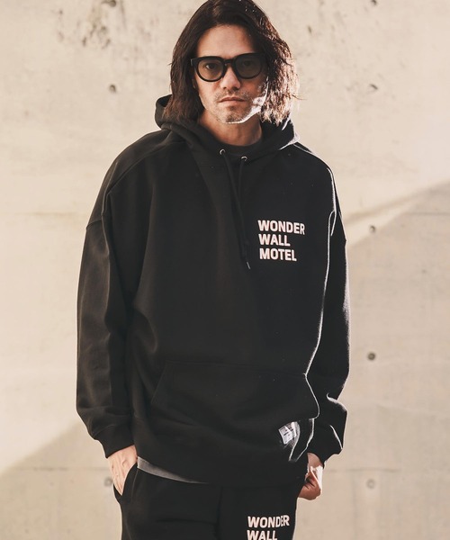 WONDER WALL MOTEL(ワンダーウォールモーテル)の「mpa4014-Over Silhouette Hoodie パーカー(26SSSW01)(パーカー・メンズ・ブラック/ネイビー/ライトグレー・XL/L/M)」の13枚目の写真