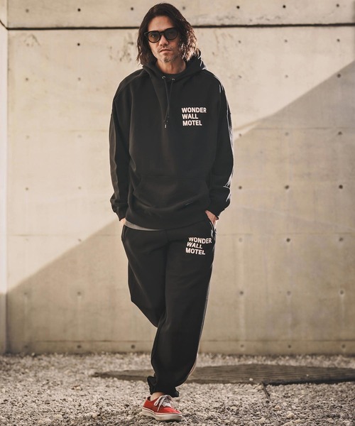 WONDER WALL MOTEL(ワンダーウォールモーテル)の「mpa4014-Over Silhouette Hoodie パーカー(26SSSW01)(パーカー・メンズ・ブラック/ネイビー/ライトグレー・XL/L/M)」の14枚目の写真