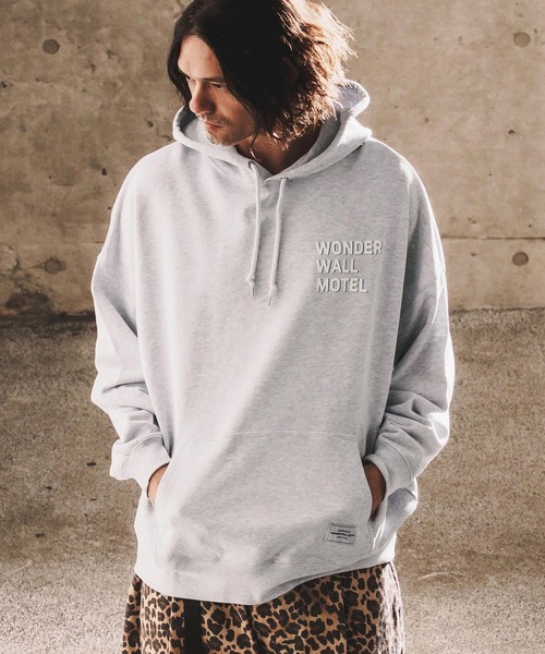 WONDER WALL MOTEL(ワンダーウォールモーテル)の「mpa4014-Over Silhouette Hoodie パーカー(26SSSW01)(パーカー・メンズ・ブラック/ネイビー/ライトグレー・XL/L/M)」の17枚目の写真