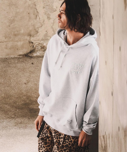 WONDER WALL MOTEL(ワンダーウォールモーテル)の「mpa4014-Over Silhouette Hoodie パーカー(26SSSW01)(パーカー・メンズ・ブラック/ネイビー/ライトグレー・XL/L/M)」の18枚目の写真