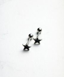 【Wc】【it】【ANARKH(アナンケ)】ブラックスター バーベルピアス