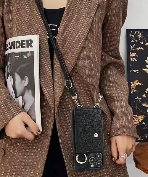 Fun & Daily(ファンアンドデイリー)の「Multi Card iPhone 16 17 Case Pro ProMax / アイフォンケース&カバー(スマホケース/カバー・レディース・ベージュ/ブラック/ホワイト・iPhone 16/iPhone 16 Pro/iPhone 17/iPhone 17 Pro/iPhone 17 Pro Max/iPhone 16 Pro Max)」の1枚目の写真