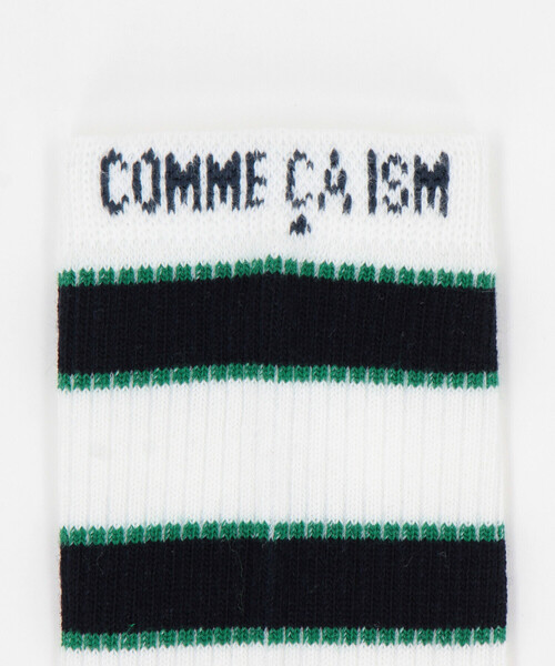 COMME CA ISM（コムサイズム）の「ボーダークルーソックス（ソックス/靴下・キッズ・レッド系その他/グリーン系その他・13-15cm/16-18cm/19-21cm）」の8枚目の写真