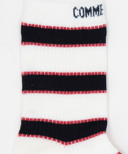 COMME CA ISM（コムサイズム）の「ボーダークルーソックス（ソックス/靴下・キッズ・レッド系その他/グリーン系その他・13-15cm/16-18cm/19-21cm）」の9枚目の写真