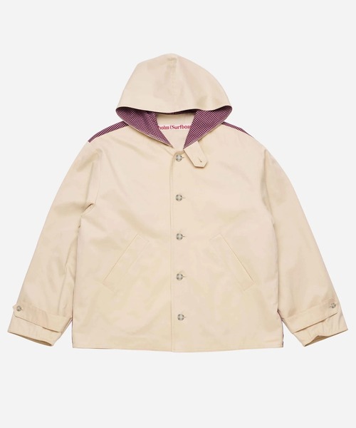 Stockholm Surfboard Club(ストックホルムサーフボードクラブ)の「Stockholm Surfboard Club/ストックホルムサーフボードクラブ フィールドジャケット Hooded Field Jacket(その他アウター・メンズ・オフホワイト・M)」の4枚目の写真