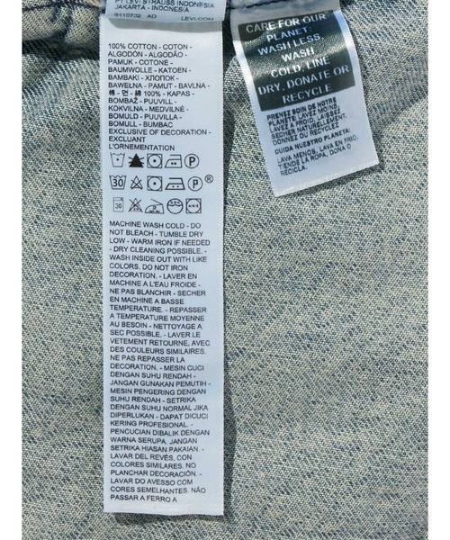 Levi's(リーバイス)の「Levi's/リーバイス 501(R) DAY SPECIAL COLLECTION ノーカラー SHRUNKEN 90S ベスト(ベスト・レディース・インディゴブルー・S/M/XS)」の11枚目の写真