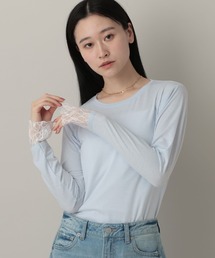 A part by | レースレイヤードスリーブ_長袖(Tシャツ/カットソー)