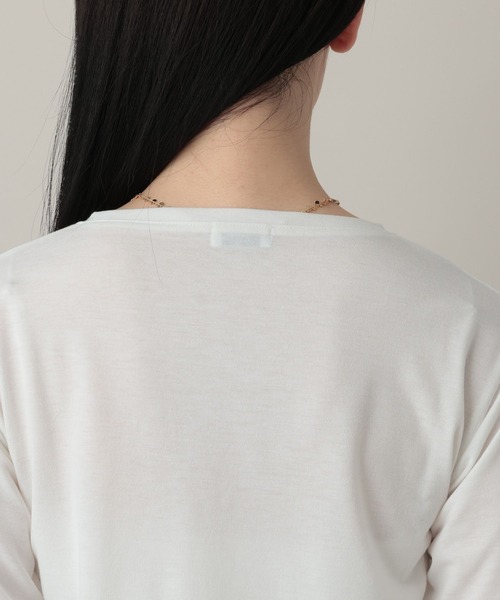 A part by（アパートバイ）の「レースレイヤードスリーブ_長袖（Tシャツ/カットソー・レディース・オフホワイト/ライトブルー/ブラック・FREE）」の13枚目の写真