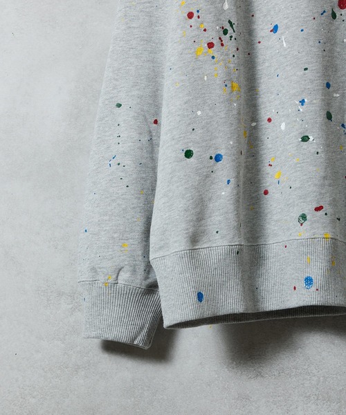 NUMBER (N)INE（ナンバーナイン）の「HAND PAINTED N-9 PRINTED CLASSIC CREWNECK SWEATSHIRT / ハンドペイント エヌナイン ロゴプリント クラシック クルーネック スウェットシャツ（スウェット・メンズ・グレー/グレー系その他2・M/XL/L）」の6枚目の写真