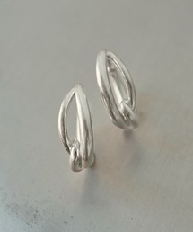 ノット フープ ワンタッチ ピアス