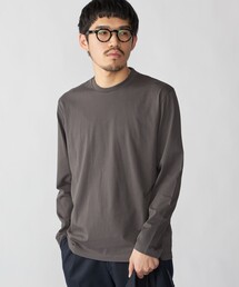 【WEB限定】SHIPS:〈手洗い可能/抗菌/防臭〉シルケット ビズ クルーネック ロングスリーブ