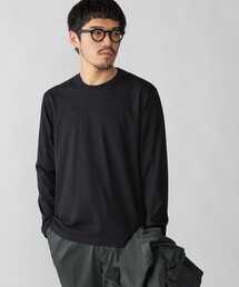 【WEB限定】SHIPS:〈手洗い可能/抗菌/防臭〉シルケット ビズ クルーネック ロングスリーブ