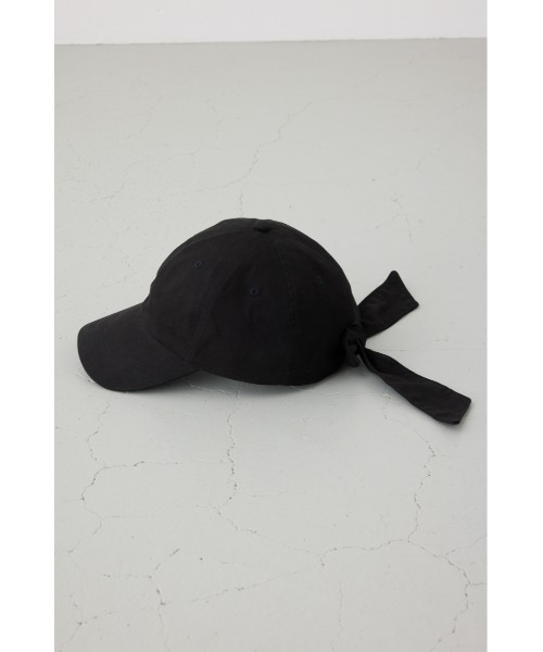 AZUL by moussy（アズールバイマウジー）の「バックリボンキャップ（キャップ・レディース・ライトベージュ/ブラック・FREE）」の5枚目の写真
