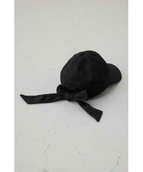 AZUL by moussy（アズールバイマウジー）の「バックリボンキャップ（キャップ・レディース・ライトベージュ/ブラック・FREE）」の8枚目の写真