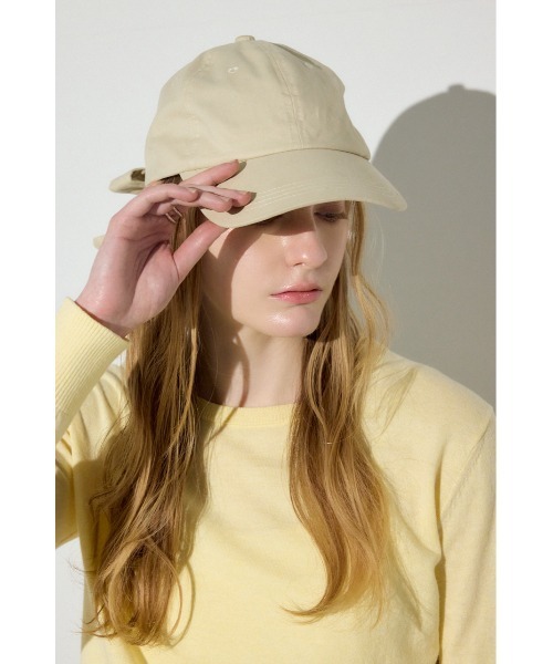 AZUL by moussy（アズールバイマウジー）の「バックリボンキャップ（キャップ・レディース・ライトベージュ/ブラック・FREE）」の13枚目の写真