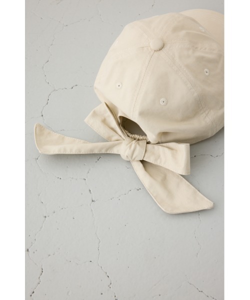 AZUL by moussy（アズールバイマウジー）の「バックリボンキャップ（キャップ・レディース・ライトベージュ/ブラック・FREE）」の20枚目の写真