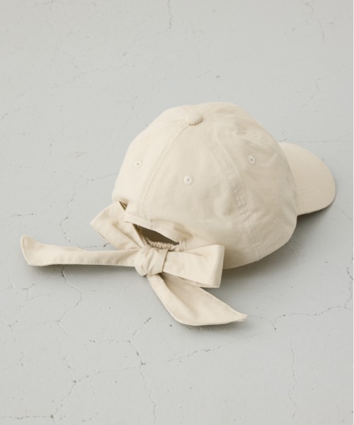 AZUL by moussy（アズールバイマウジー）の「バックリボンキャップ（キャップ・レディース・ライトベージュ/ブラック・FREE）」の16枚目の写真