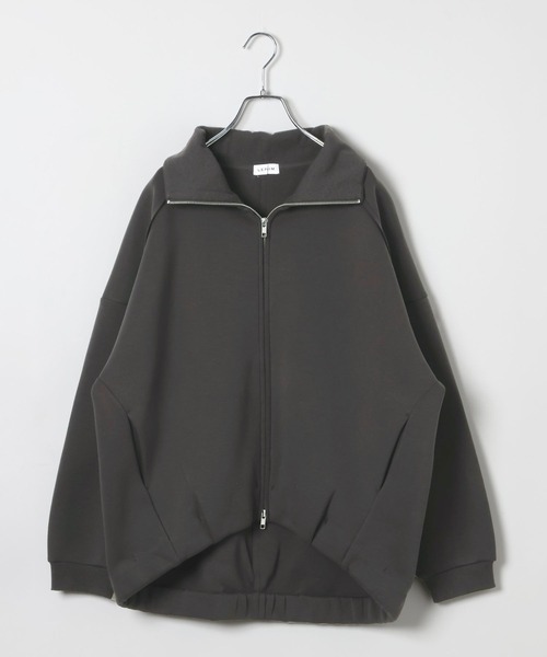 LEPSIM（レプシィム）の「パフエアZIPカーディガン　645411（カーディガン/ボレロ・レディース・チャコールグレー/グレー/オフホワイト・FREE）」の3枚目の写真