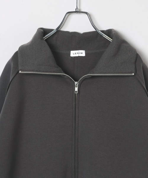 LEPSIM（レプシィム）の「パフエアZIPカーディガン　645411（カーディガン/ボレロ・レディース・チャコールグレー/グレー/オフホワイト・FREE）」の5枚目の写真