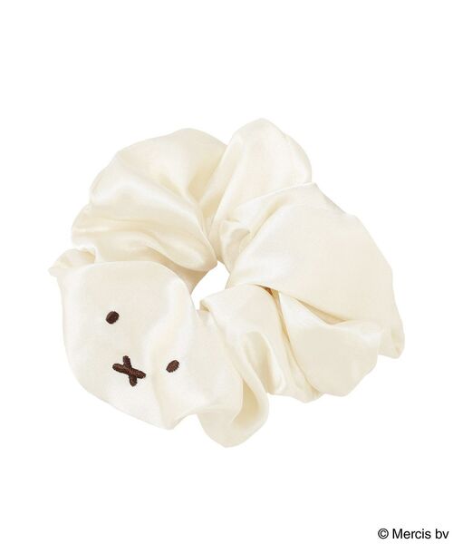 earth music&ecology（アースミュージックアンドエコロジー）の「miffy/earth フェイス刺繍シュシュ（その他ヘアアクセサリー・レディース・ブラウン/アイボリー・FREE）」の10枚目の写真