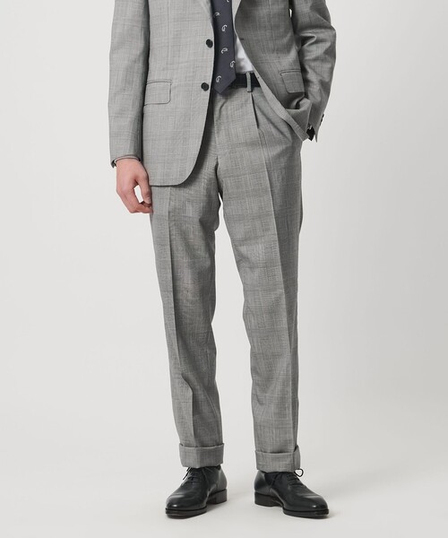 UNITED ARROWS(ユナイテッドアローズ)の「プリンス オブ ウェールズチェック シングル 3ボタン スーツ REGULAR MODEL(セットアップ・メンズ・グレー系・46/50/48)」の6枚目の写真