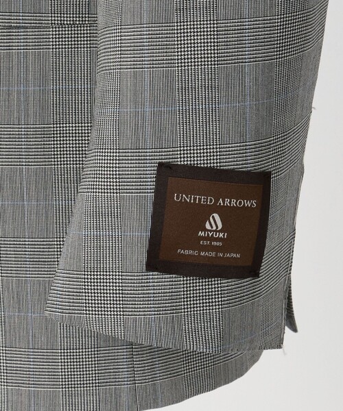 UNITED ARROWS（ユナイテッドアローズ）の「プリンス オブ ウェールズチェック シングル 3ボタン スーツ REGULAR MODEL（セットアップ・メンズ・グレー系・46/50/48）」の12枚目の写真