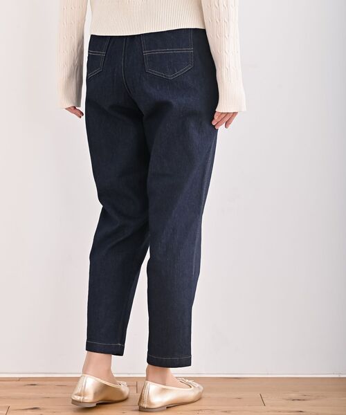 rps(アールピーエス)の「ストレッチデニムテーパードパンツ(デニムパンツ・レディース・ネイビー/ブルー・L/M)」の8枚目の写真