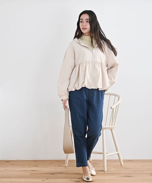 rps(アールピーエス)の「ストレッチデニムテーパードパンツ(デニムパンツ・レディース・ネイビー/ブルー・L/M)」の11枚目の写真