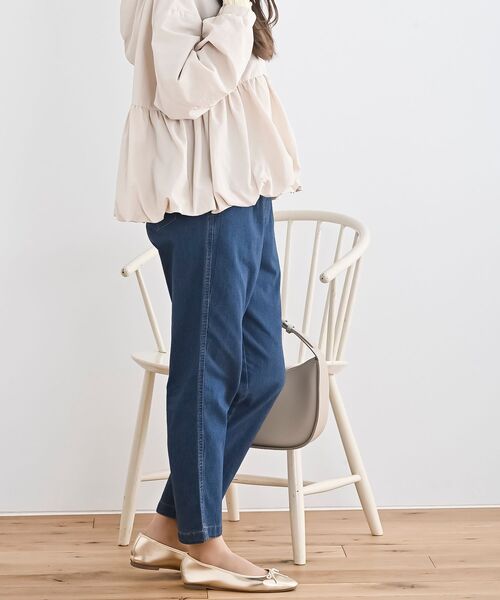 rps(アールピーエス)の「ストレッチデニムテーパードパンツ(デニムパンツ・レディース・ネイビー/ブルー・L/M)」の14枚目の写真