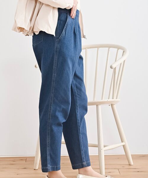 rps(アールピーエス)の「ストレッチデニムテーパードパンツ(デニムパンツ・レディース・ネイビー/ブルー・L/M)」の18枚目の写真