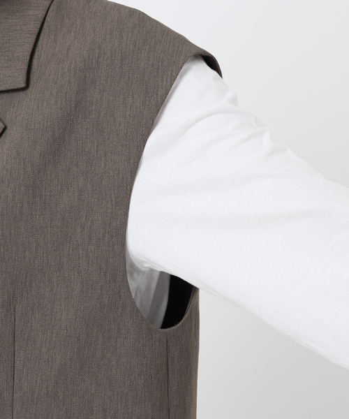 Spick & Span（スピックアンドスパン）の「エアリーブレンドダブルブレストジレ（その他アウター・レディース・ベージュ/ブラウン・38/36）」の22枚目の写真