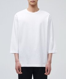 クルーネック7部Tシャツ[ホワイト]