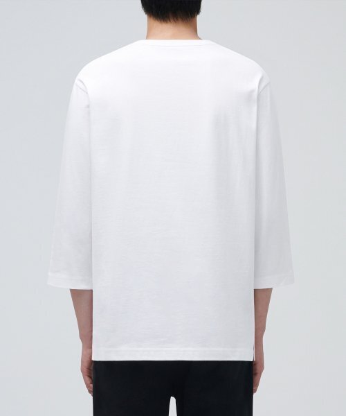 MUSINSA STANDARD（ムシンサスタンダード）の「クルーネック7部Tシャツ[ホワイト]（Tシャツ/カットソー・メンズ・その他・LARGE/MEDIUM/SMALL/X-LARGE）」の2枚目の写真