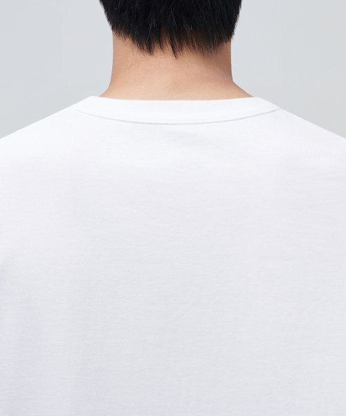 MUSINSA STANDARD（ムシンサスタンダード）の「クルーネック7部Tシャツ[ホワイト]（Tシャツ/カットソー・メンズ・その他・LARGE/MEDIUM/SMALL/X-LARGE）」の4枚目の写真