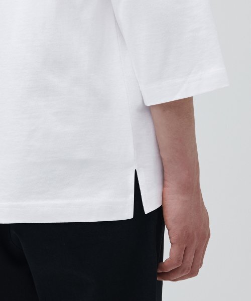 MUSINSA STANDARD（ムシンサスタンダード）の「クルーネック7部Tシャツ[ホワイト]（Tシャツ/カットソー・メンズ・その他・LARGE/MEDIUM/SMALL/X-LARGE）」の6枚目の写真