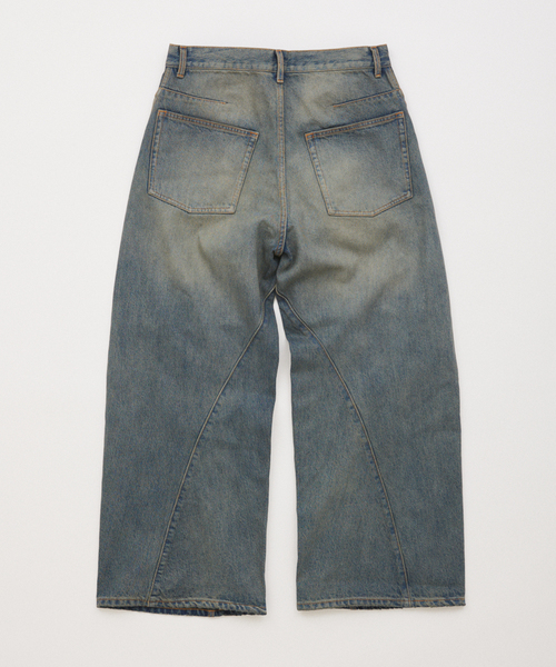 JOURNAL STANDARD（ジャーナルスタンダード）の「3D グレー 後染め キャノン パンツ（デニムパンツ・メンズ・チャコールグレー/ネイビー/ブルー系その他・SMALL/MEDIUM/LARGE）」の4枚目の写真