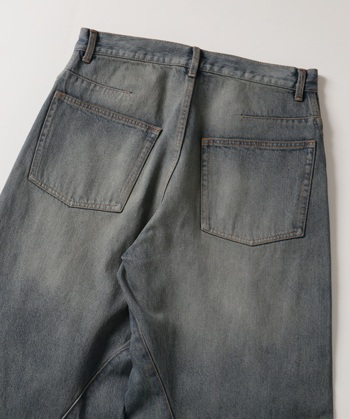 JOURNAL STANDARD（ジャーナルスタンダード）の「3D グレー 後染め キャノン パンツ（デニムパンツ・メンズ・チャコールグレー/ネイビー/ブルー系その他・SMALL/MEDIUM/LARGE）」の8枚目の写真