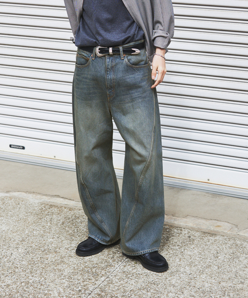 JOURNAL STANDARD(ジャーナルスタンダード)の「3D グレー 後染め キャノン パンツ(デニムパンツ・メンズ・チャコールグレー/ネイビー/ブルー系その他・SMALL/MEDIUM/LARGE)」の15枚目の写真